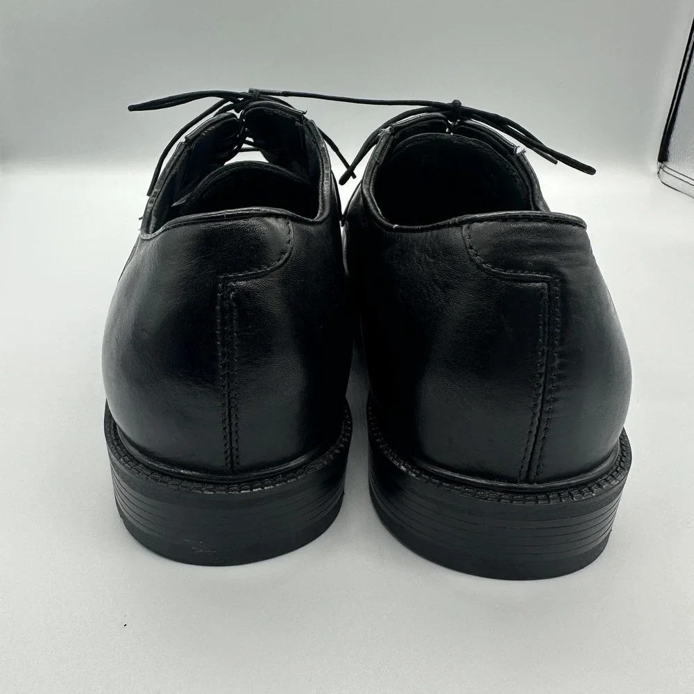 Dockers Shoes Mens Size 10.5 W Black Leather Derby Dress Comfort‎ Gel 090-4524